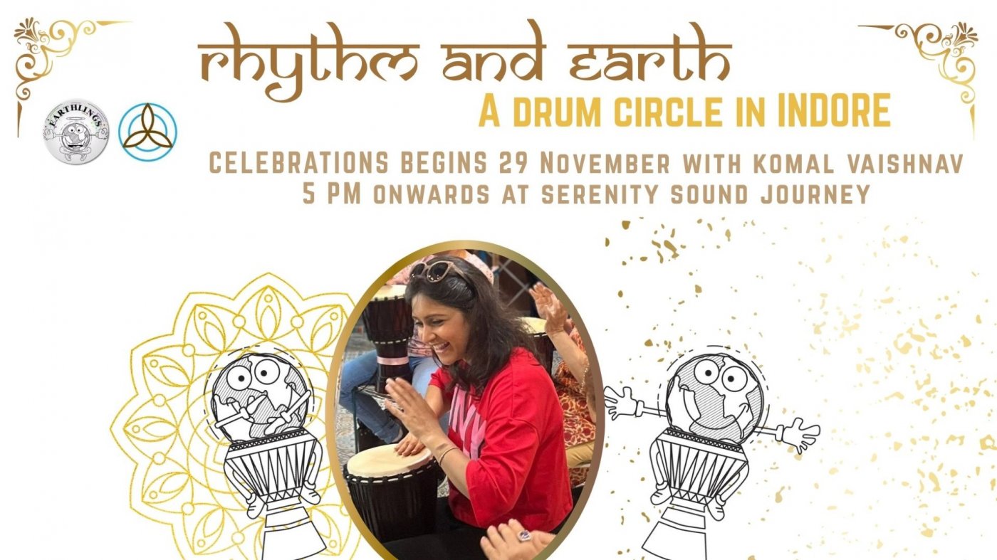 Rhythm and Earth - A drum circle in indore