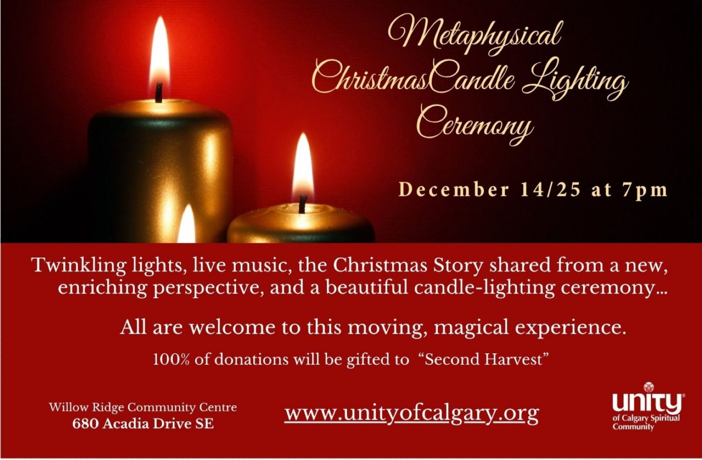 Unity of Calgary Candle Lighting Ceremony