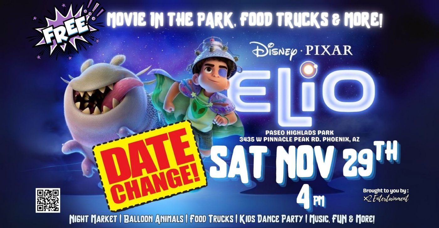 FREE N Phoenix Movie in the Park, Food Trucks & MORE! Sat Nov 29th