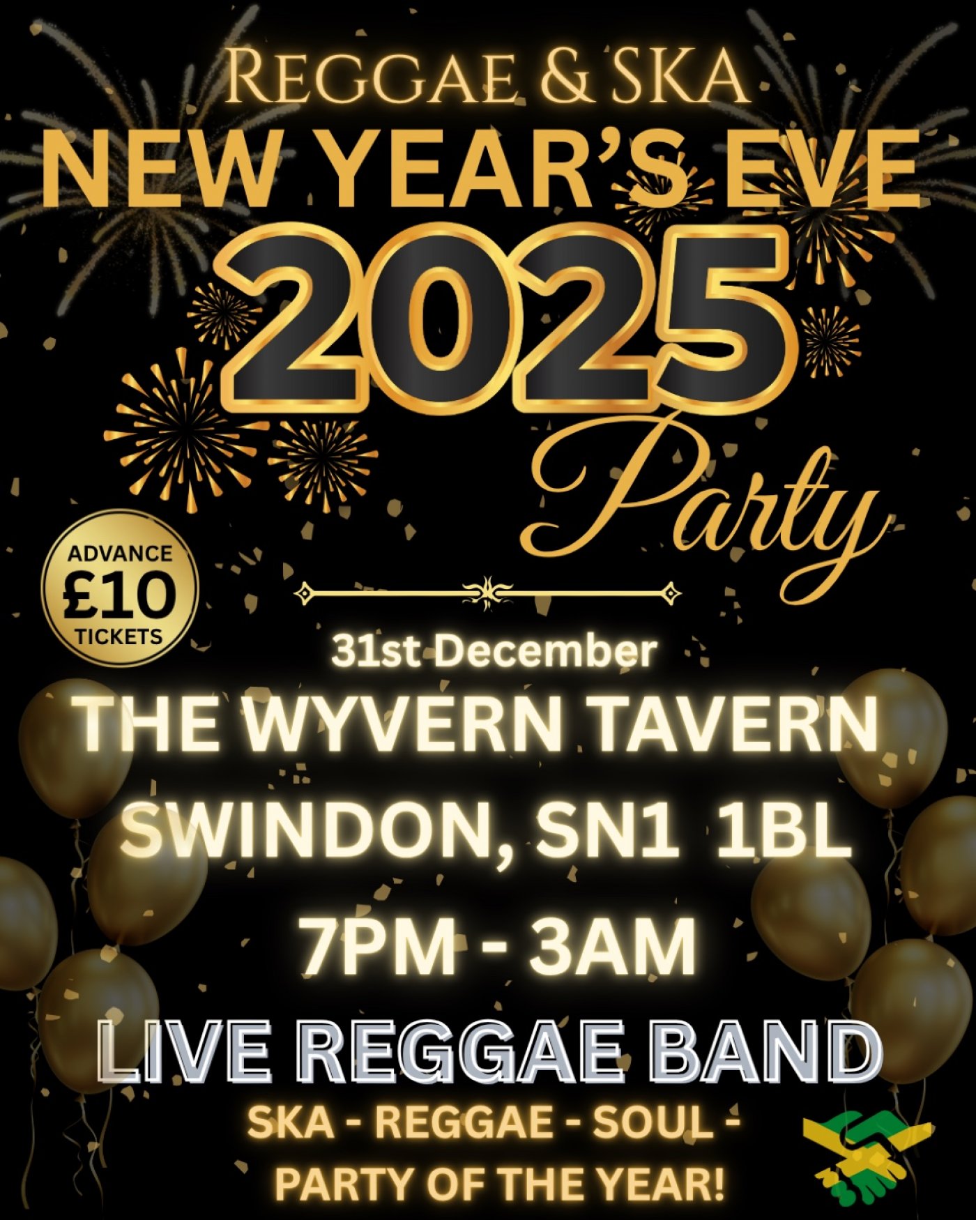 Reggae & Ska New Year\u2019s Eve Party