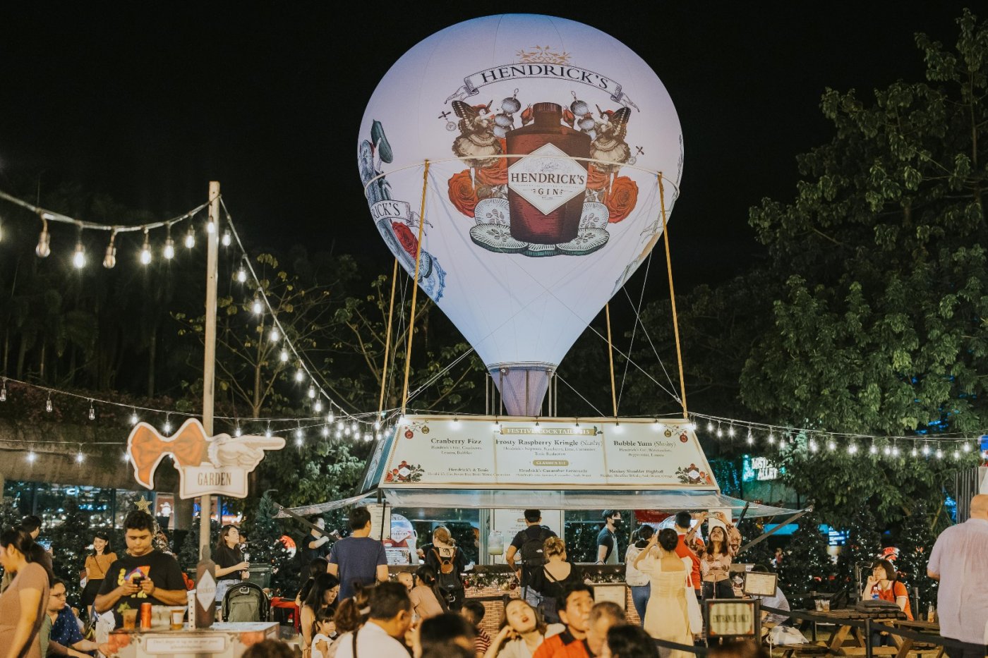  Hendrick\u2019s Hot Air Balloon Bar at Christmas Wonderland 2025