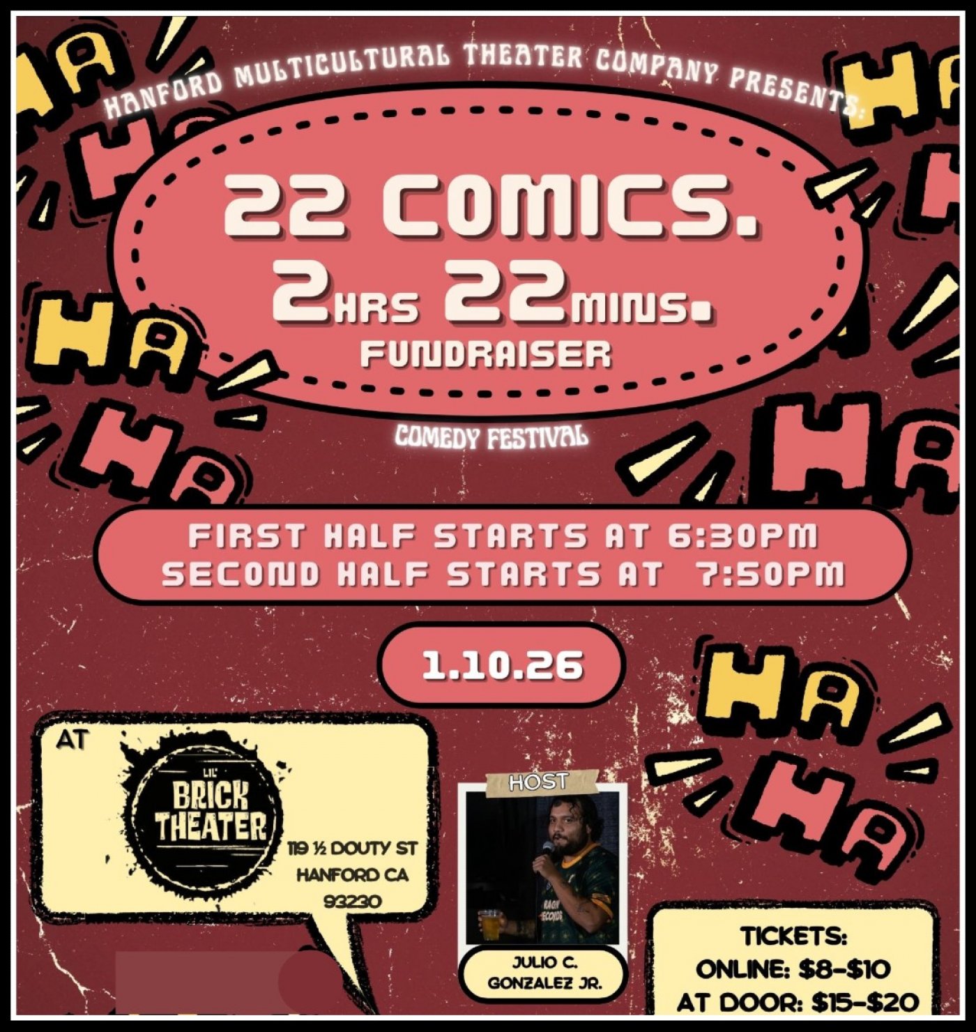 22 Comics in 2 hrs and 22 mins AWESOME FUNDRAISER