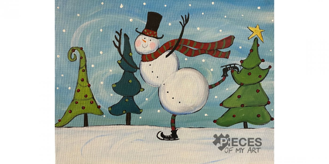 Sip and Paint at Walnut Creek...Whimsical Skater