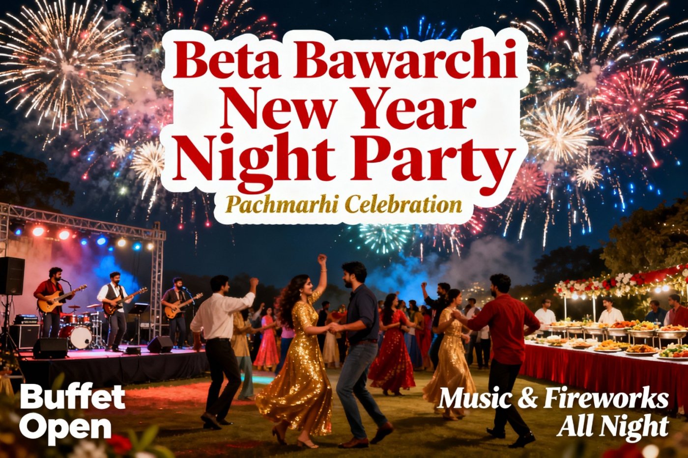 Pachmarhi\u2019 Biggest New Year Celebration Party 2026 at Beta Bawarchi