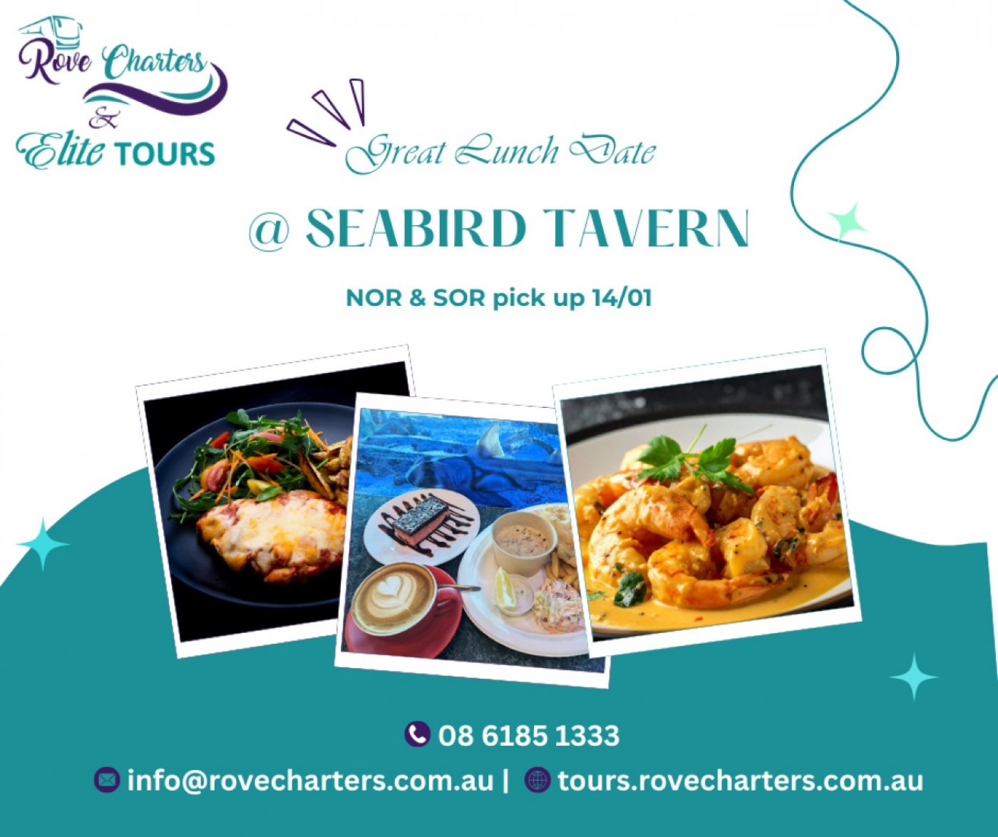 Travel Club, The Great Lunch Date, Seabird Tavern!