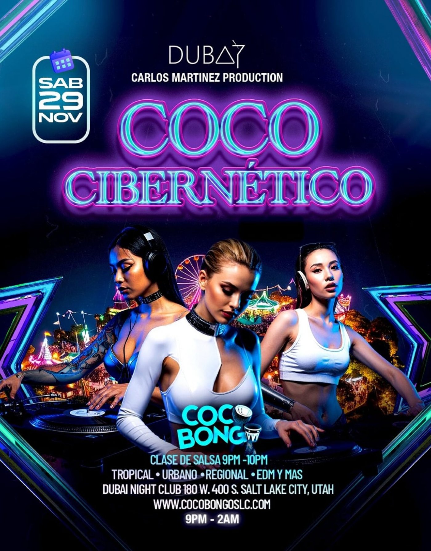 COCO BONGO Nights \u2013 November 29 at Dubai UT