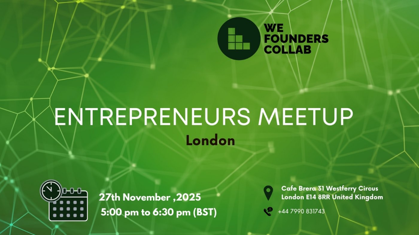 Entrepreneurs Meetup by We Founders Collab London 2025