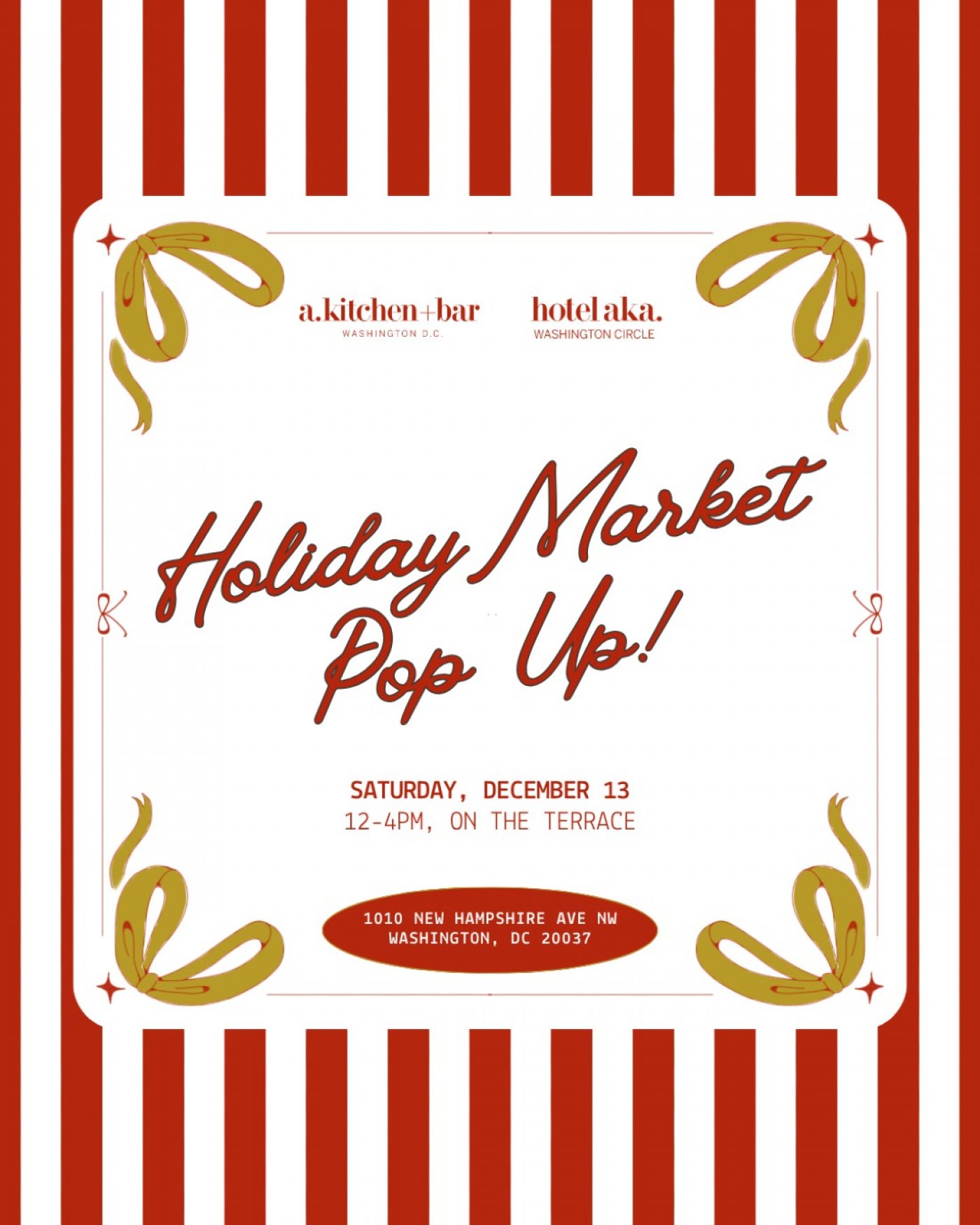 Hotel AKA Washington Circle Holiday Market Pop Up