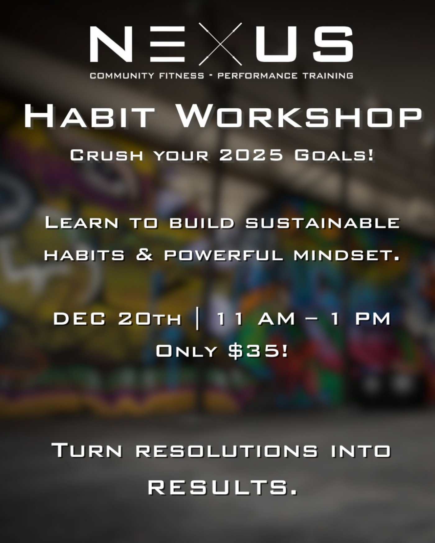NEXUS Fitness Resolutions Habit Workshop