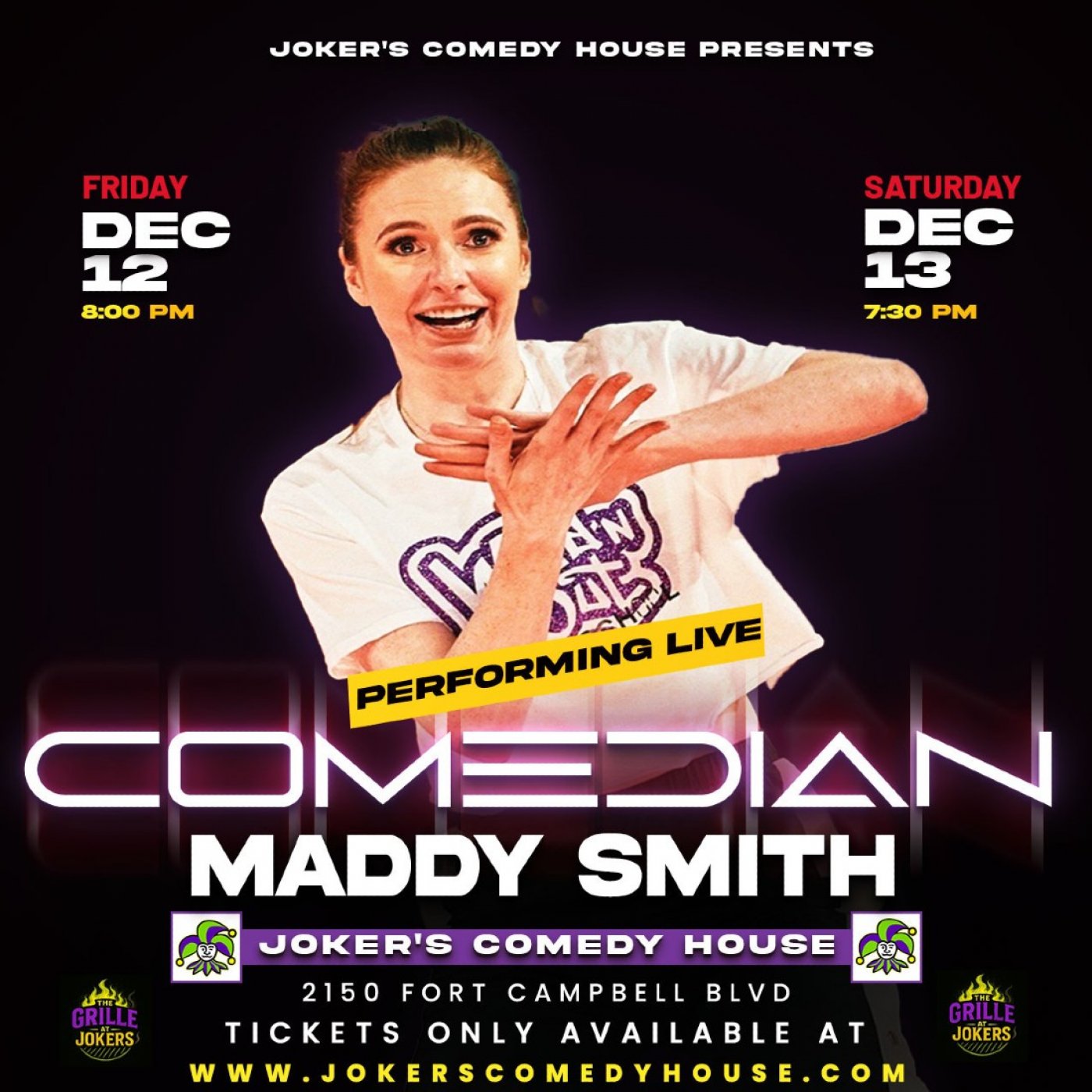 Maddy Smith Live at Joker\u2019s Comedy House! 
