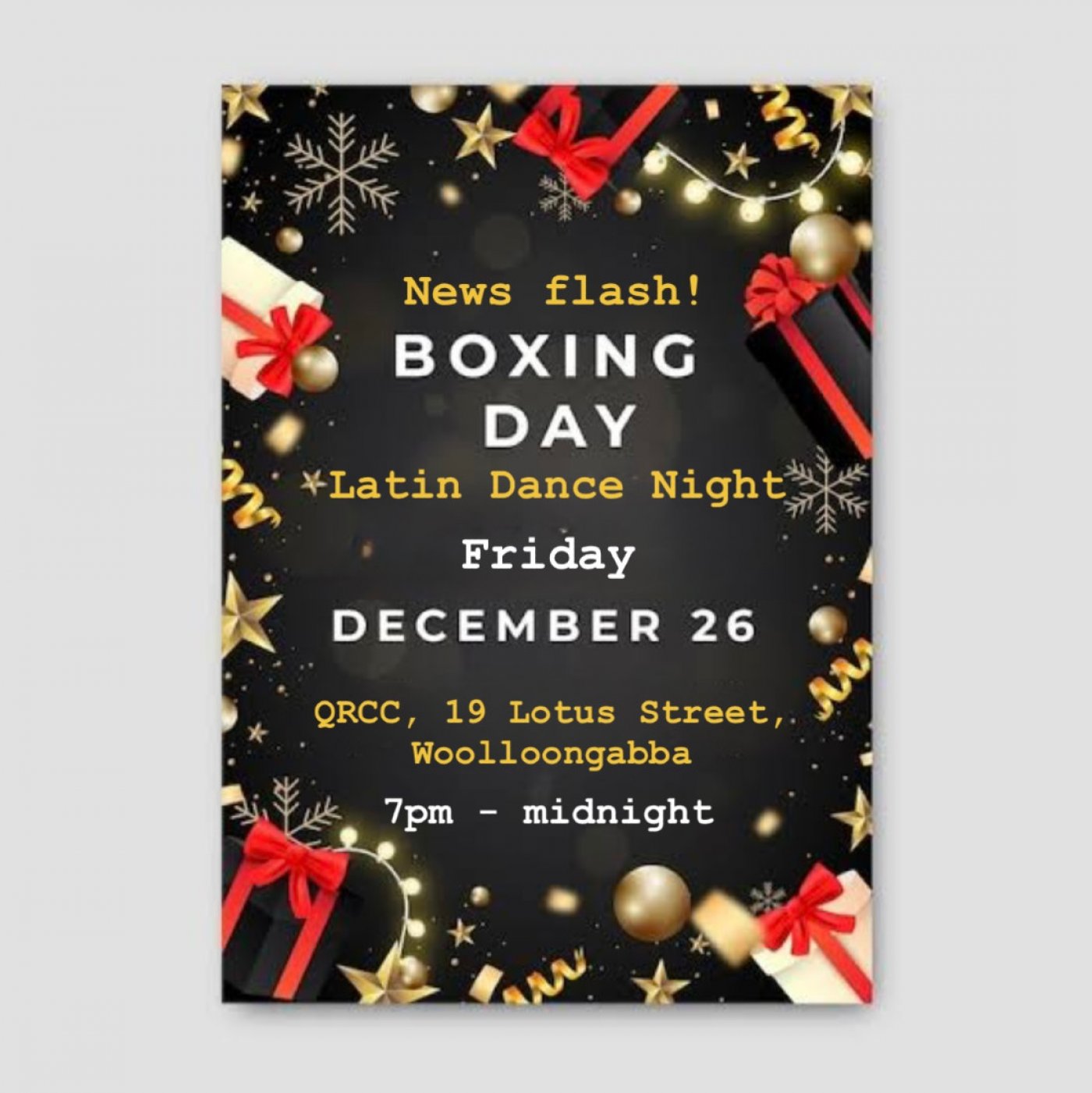 Club 50\/50 Bcxing Day Latin Dance Night - Salsa\/Bachata Zouk\/Kizomba