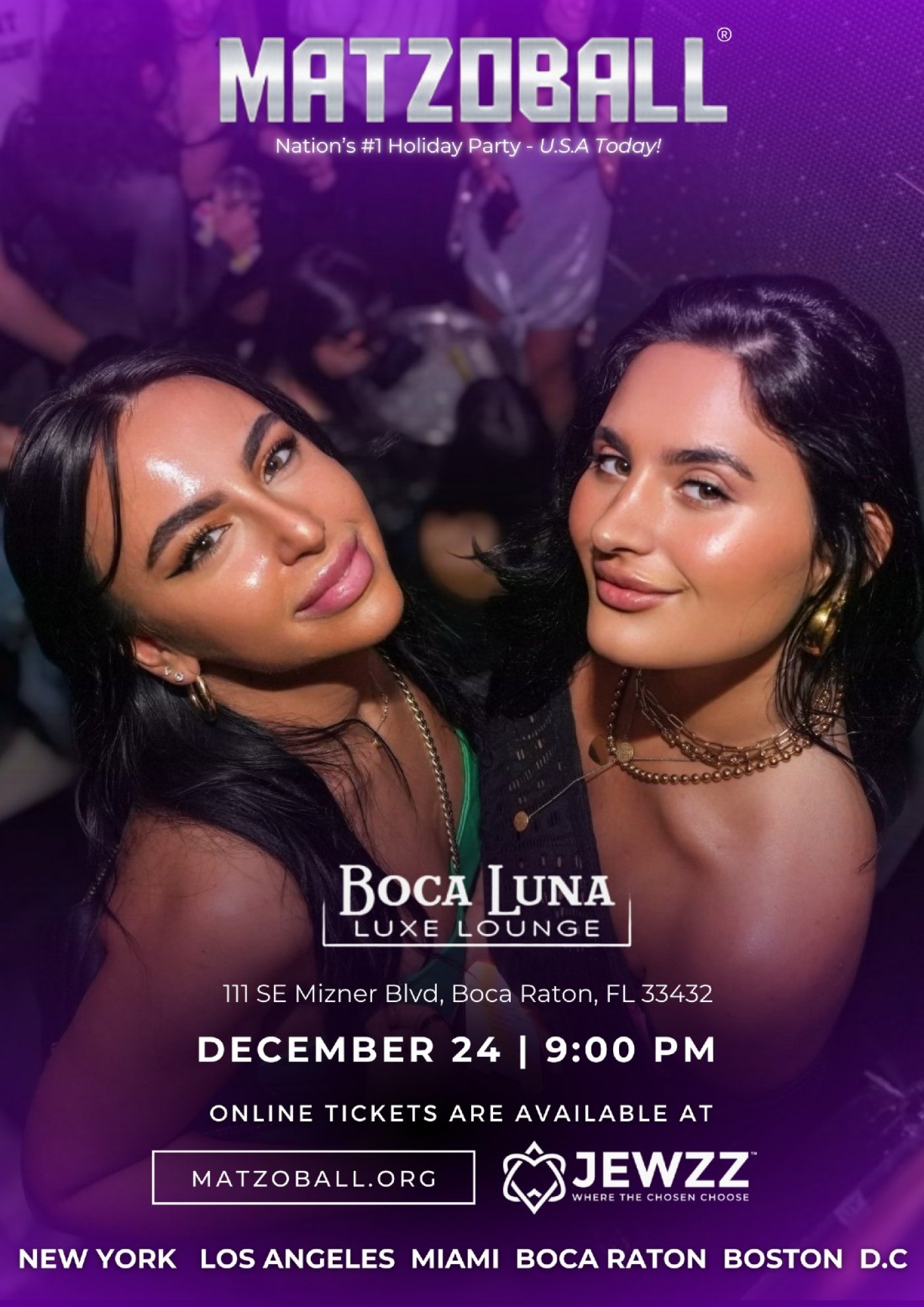 MATZOBALL\u00ae BOCA RATON XMAS EVE ages 21-49 December 24, 2025