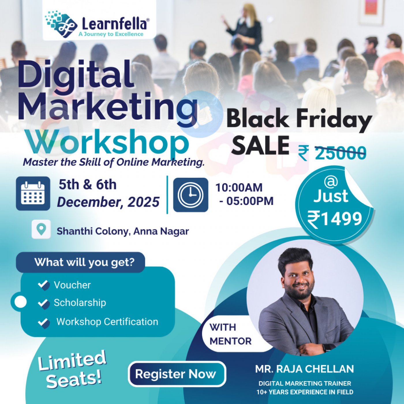 Advanced 2-Day Digital Marketing Workshop in Anna Nagar, Chennai