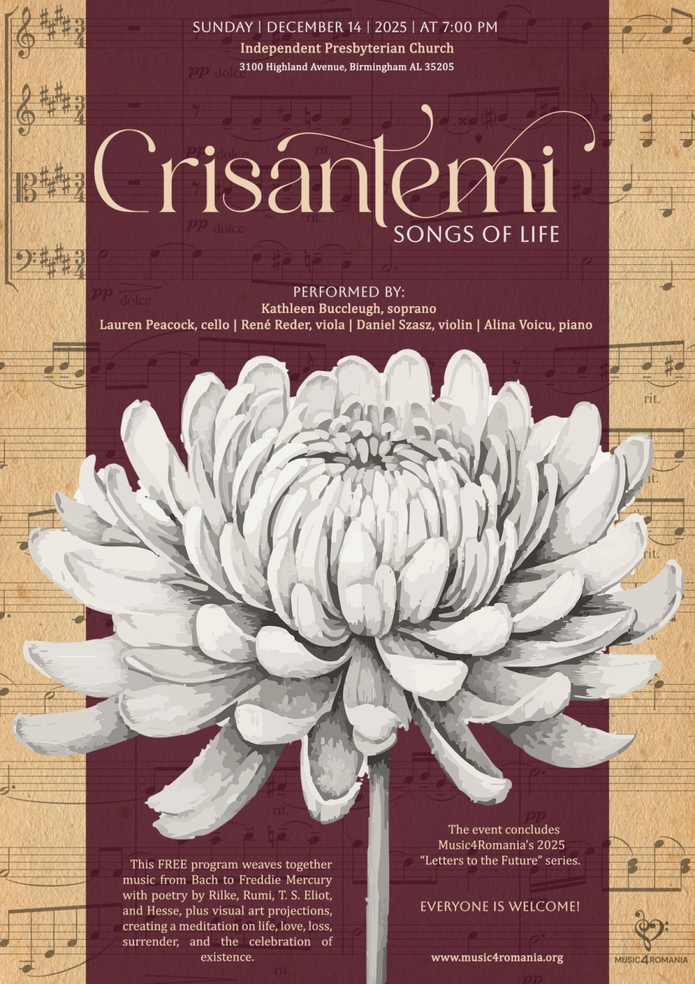 CRISANTEMI: SONGS OF LIFE