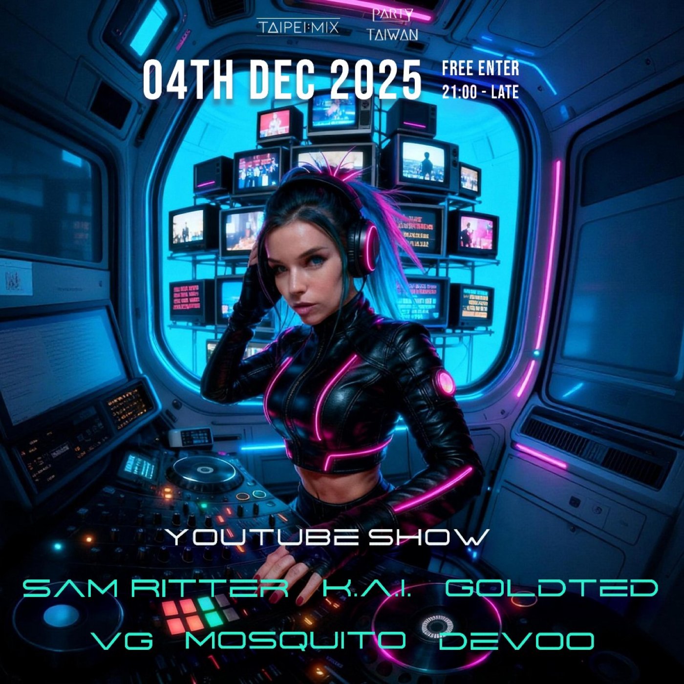Taipeimix YouTube Show +Party At Paps Ximen #12