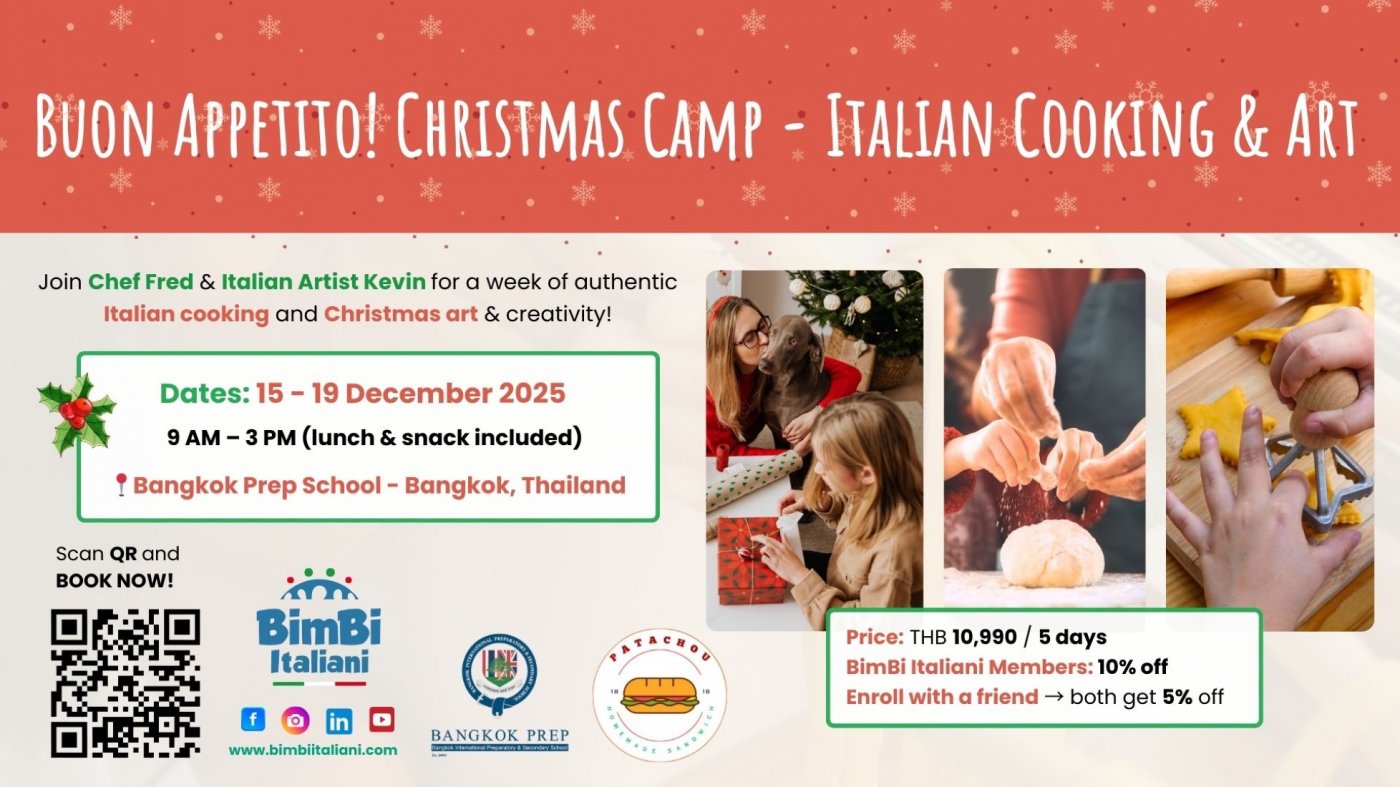 Buon Appetito! Christmas Camp \u2013 Italian Cooking & Art (15\u201319 December 2025)