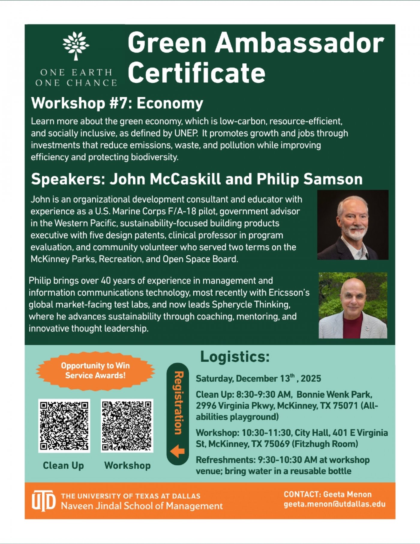 Green Ambassador Certificate Workshop December 2025