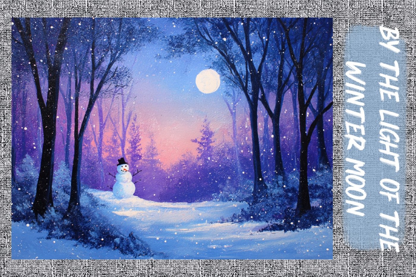 Expanding the Basics Acrylic Painting - By the Light of the Winter Moon