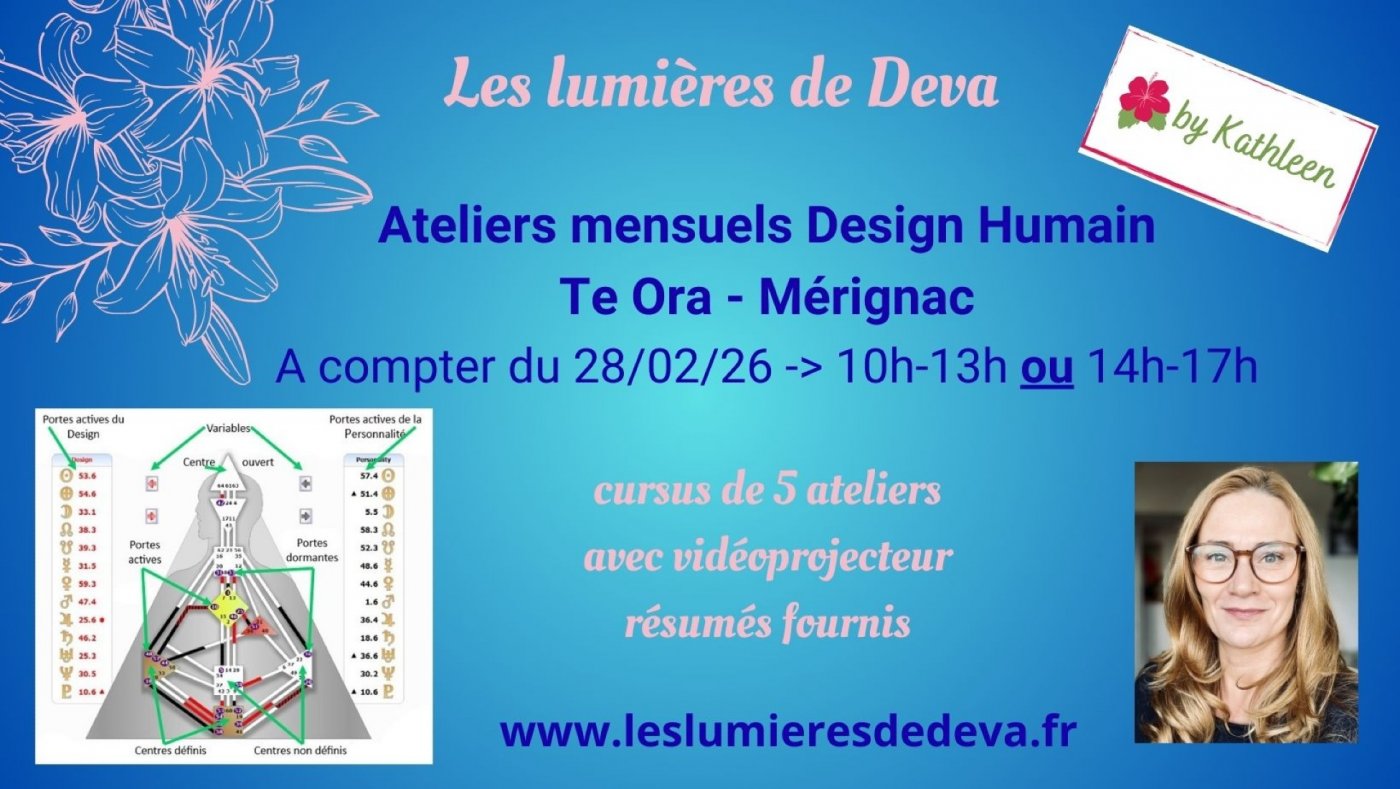 Ateliers mensuels Design Humain - Bordeaux M\u00e9rignac