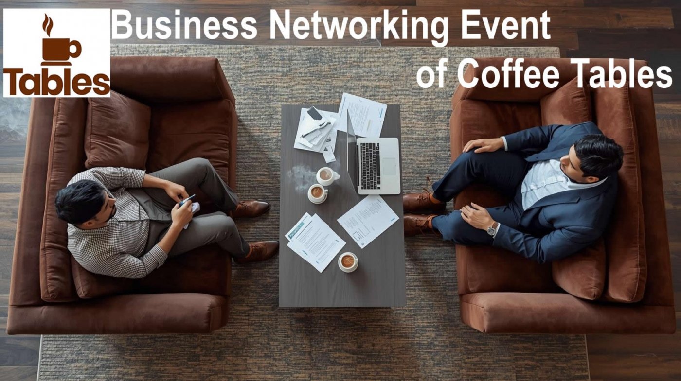 Business Networking Event of Coffee Tables