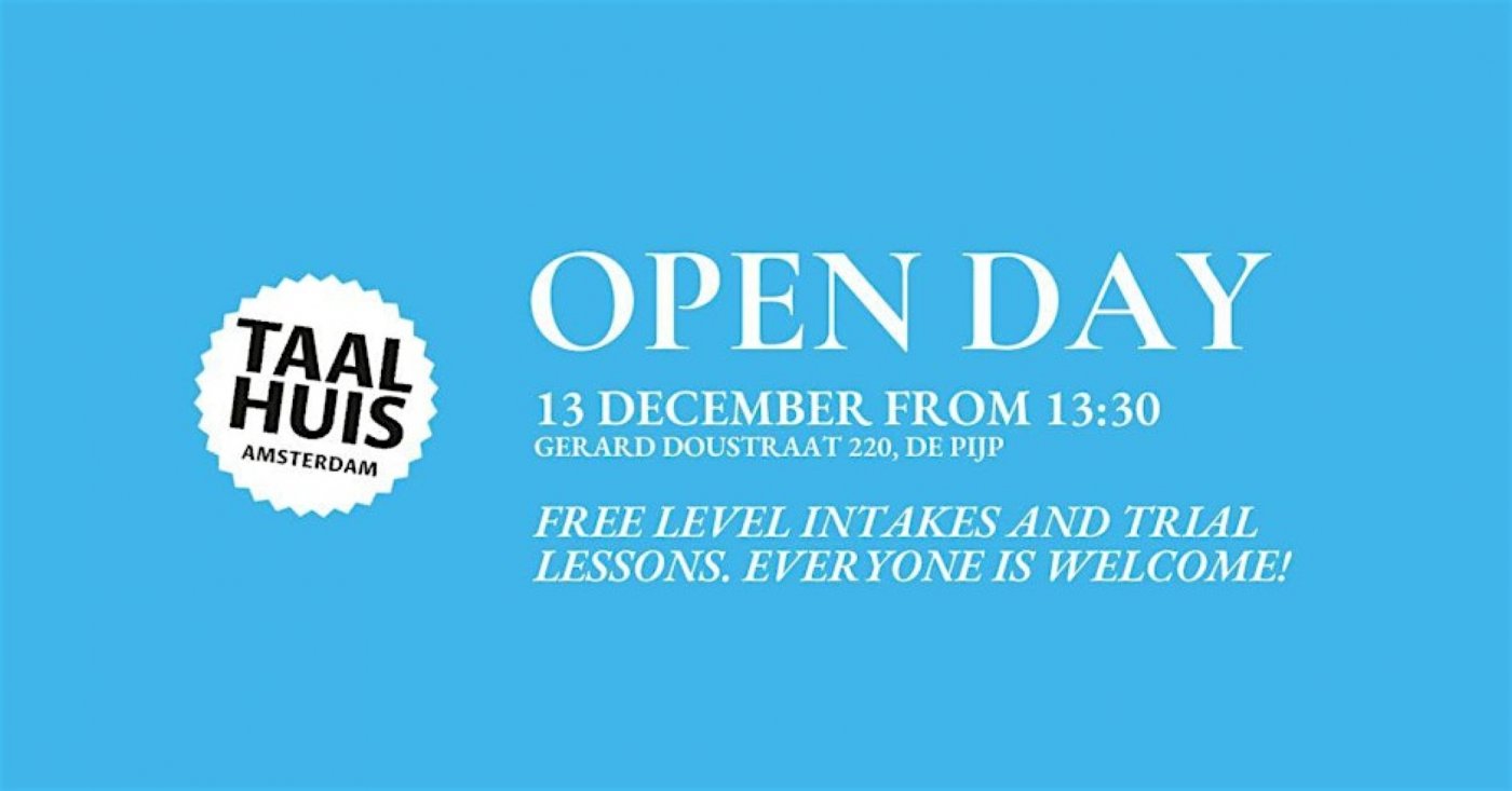 Open Day at Taalhuis Amsterdam - Free level intakes and trial lessons