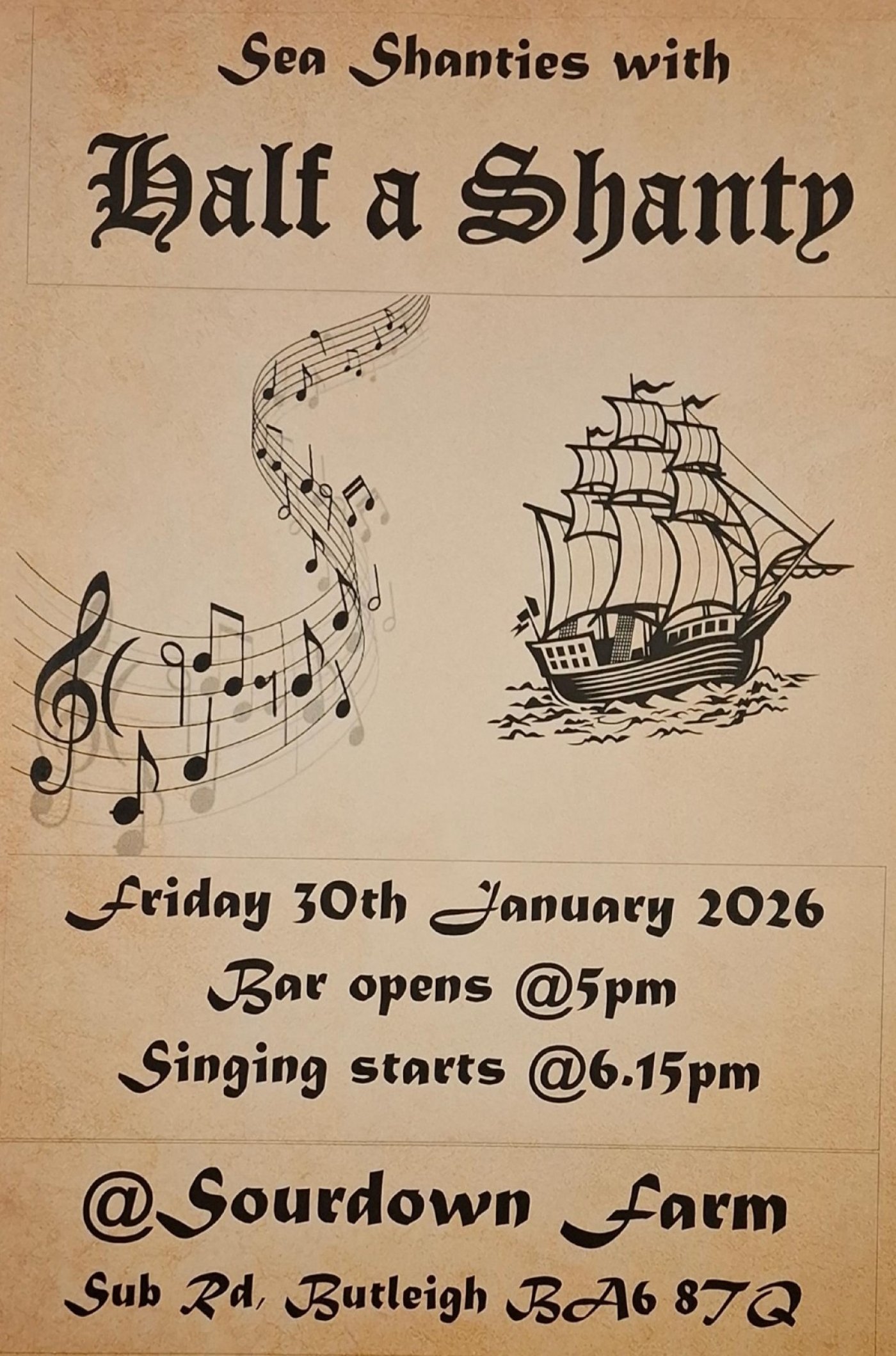 Half a Shanty @ Sourdown Farm