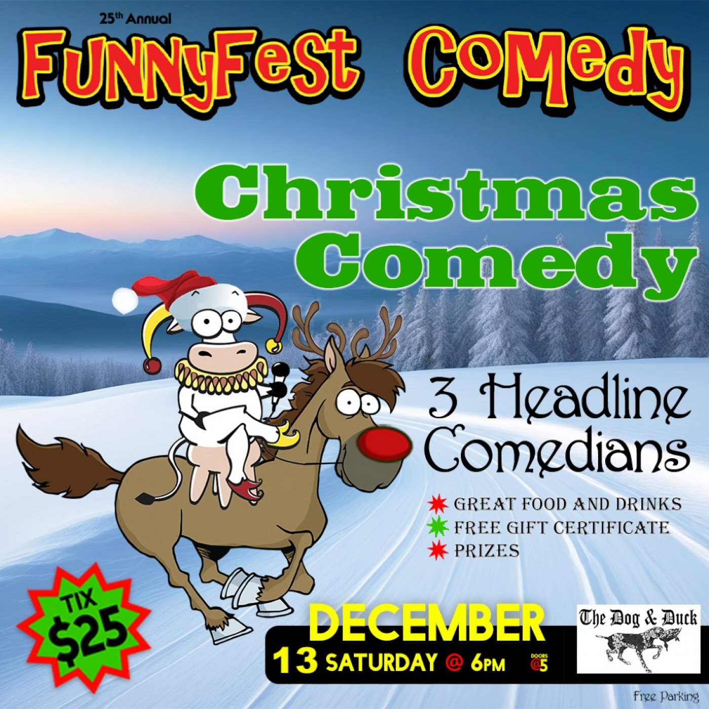 "Christmas Funny" - FunnyFest Comedy Show - Saturday Dec. 13