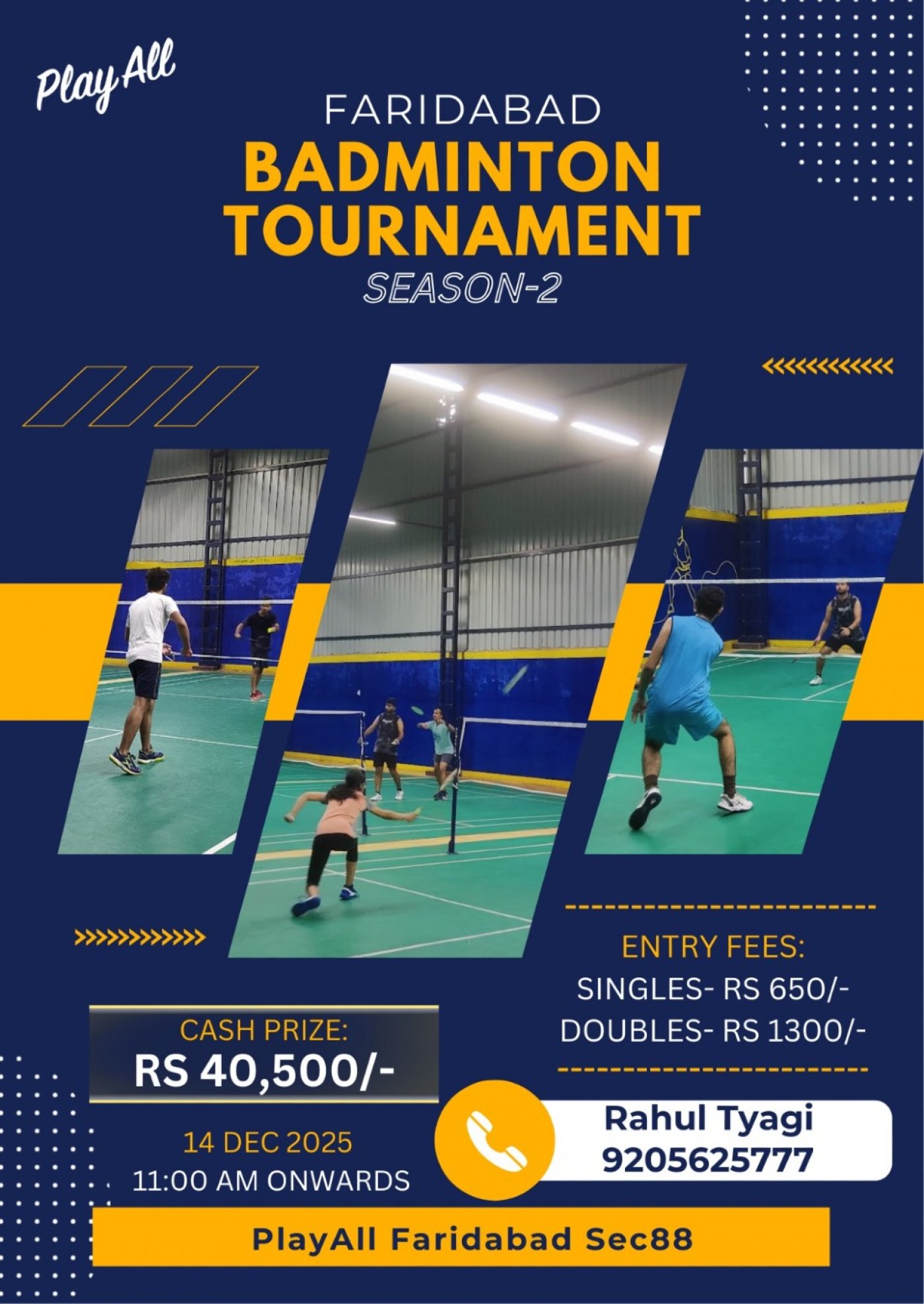 Faridabad Badminton Championship Sec-88, Season - 02