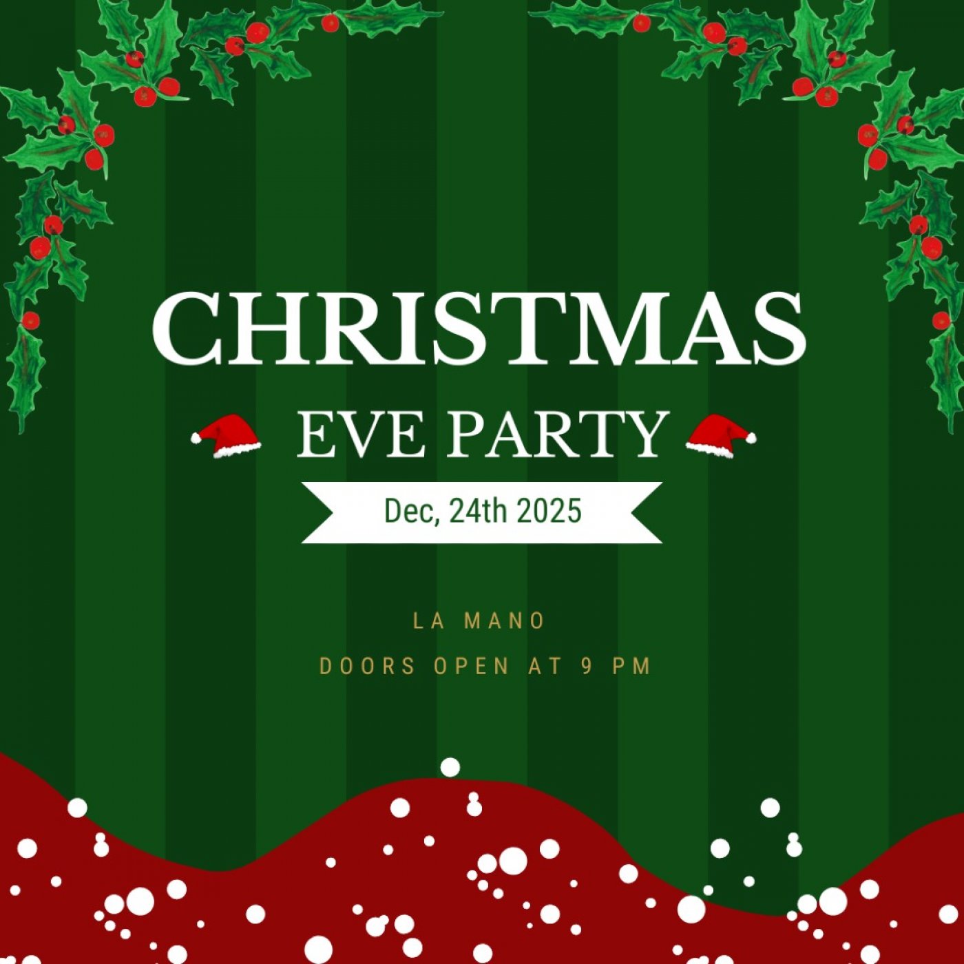 \ud83c\udf84 La Mano Christmas Eve \u2014 Drink, Play & Connect \ud83c\udf84