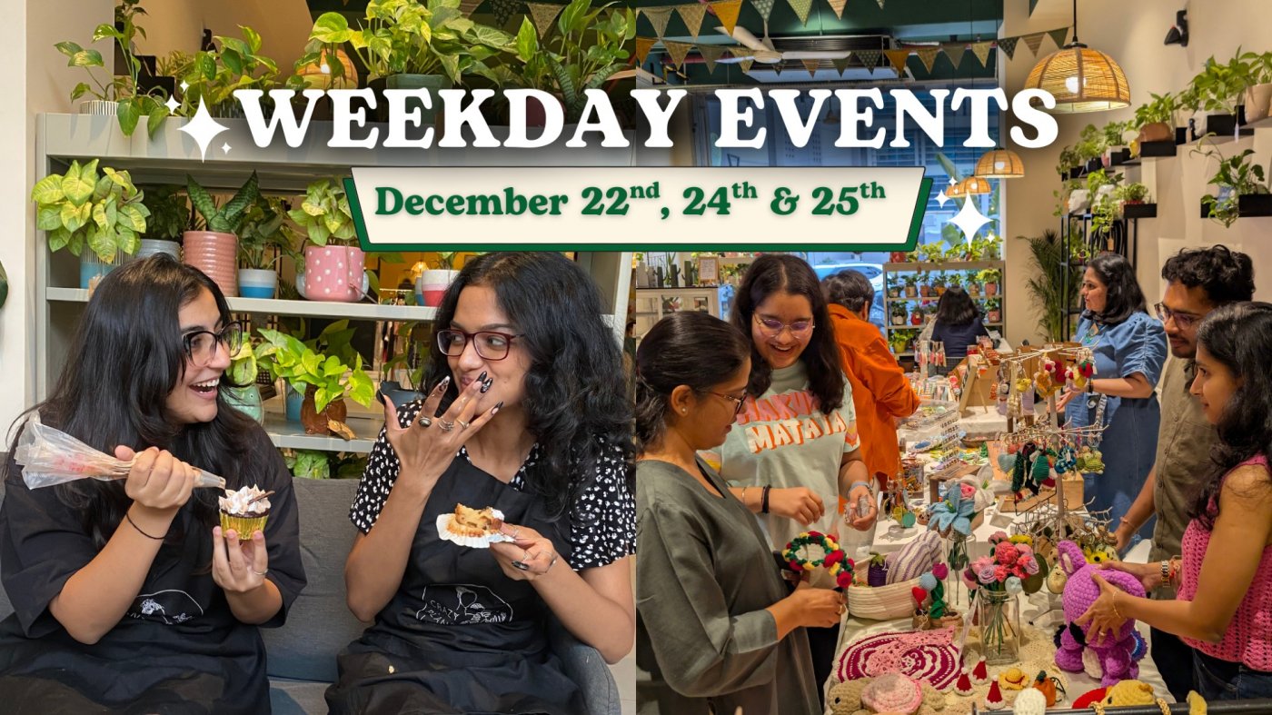 Weekday Events at CPL, Rajpath Rangoli (December 22nd, 24th & 25th)