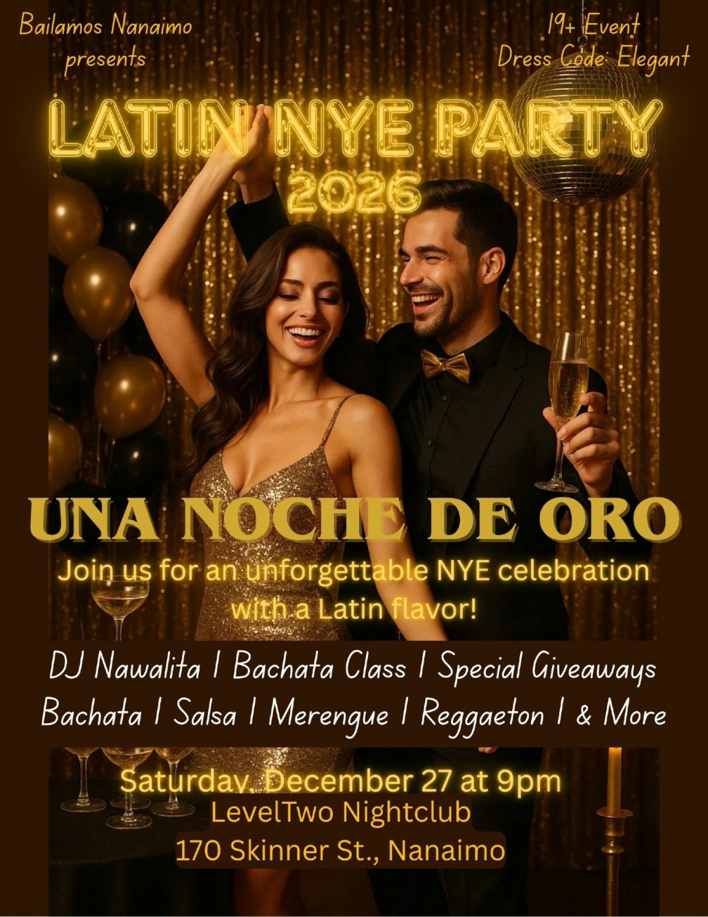 \u2728 UNA NOCHE DE ORO \u2013 A Latin NYE Celebration \u2728