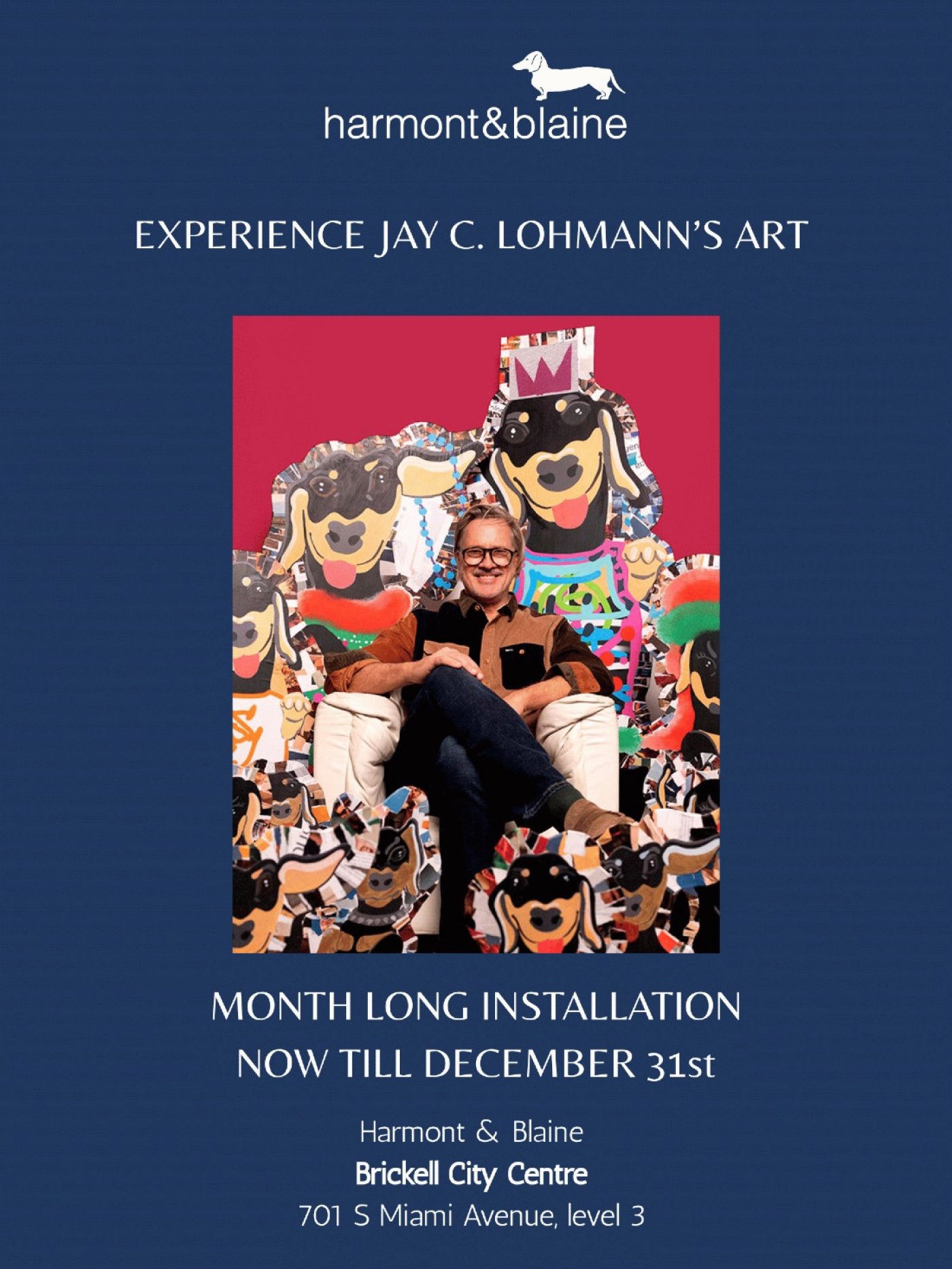 Experience Jay C. Lohmann's art at Harmont & Blaine now till December 31st