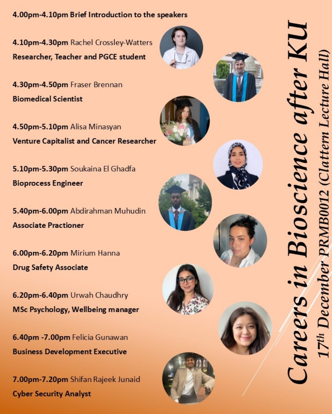 Careers in Bioscience after KU