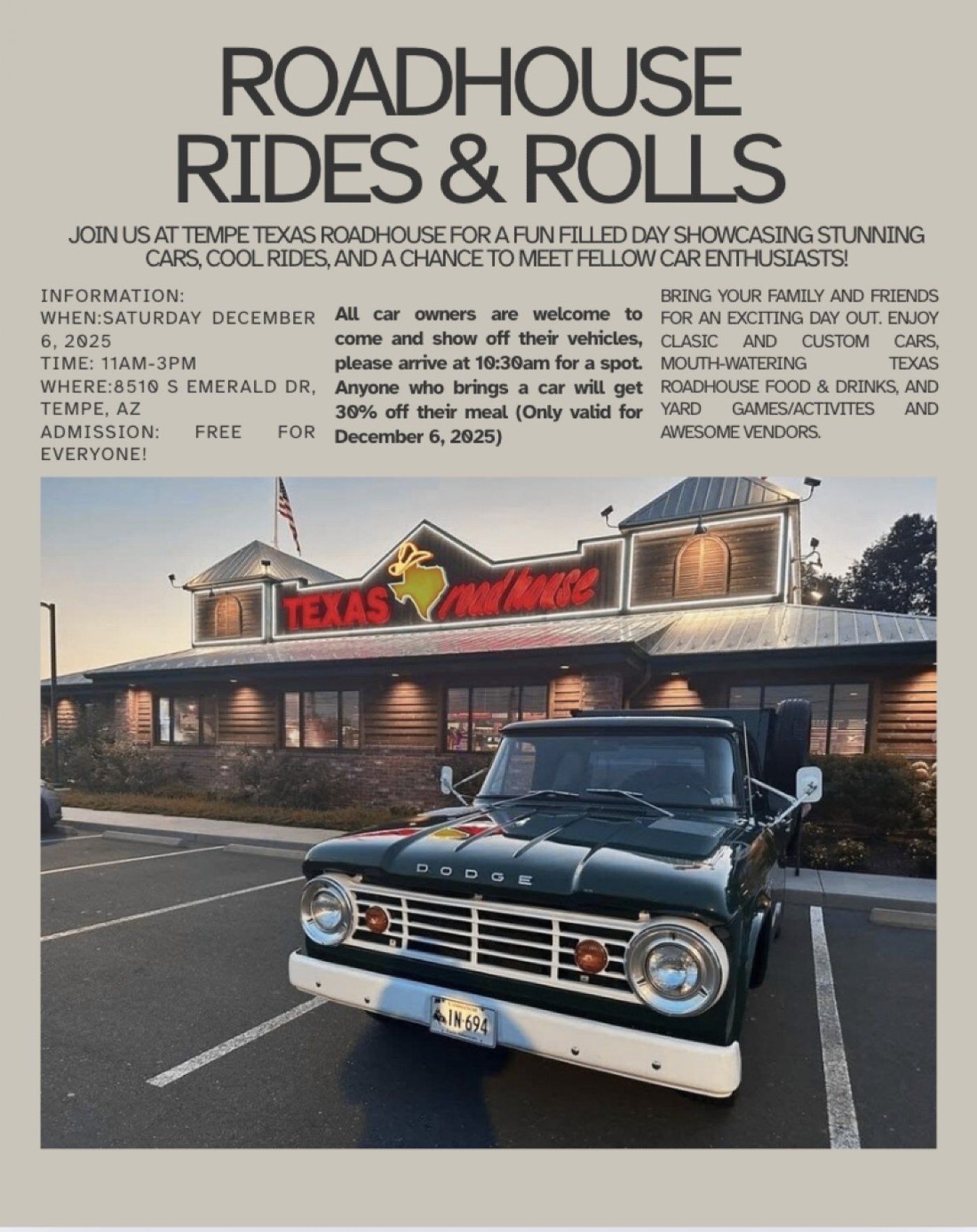 Roadhouse Rides & Rolls