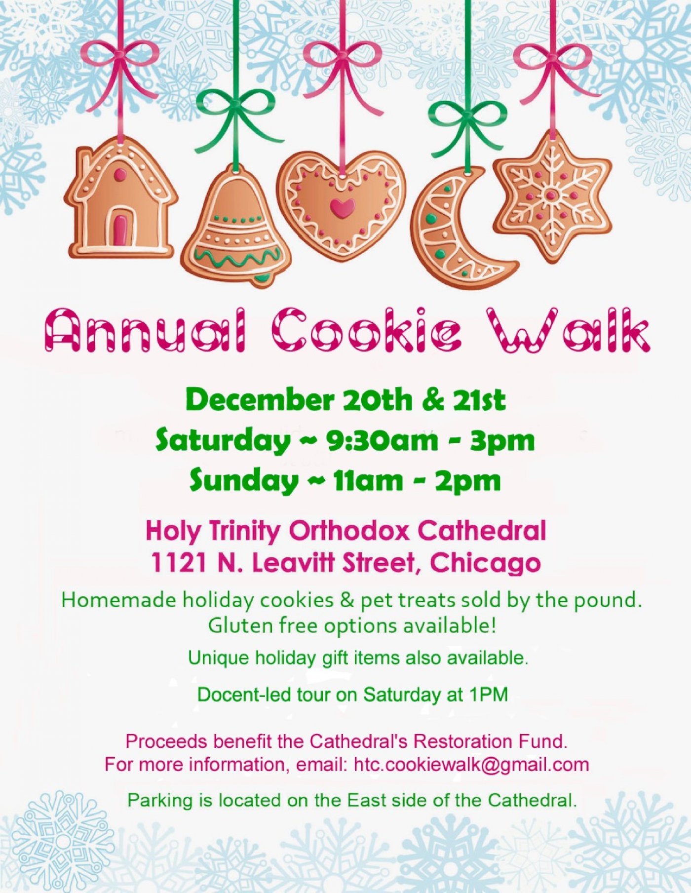 COOKIE WALK at Holy Trinity Orthodox Cathedral, Chicago