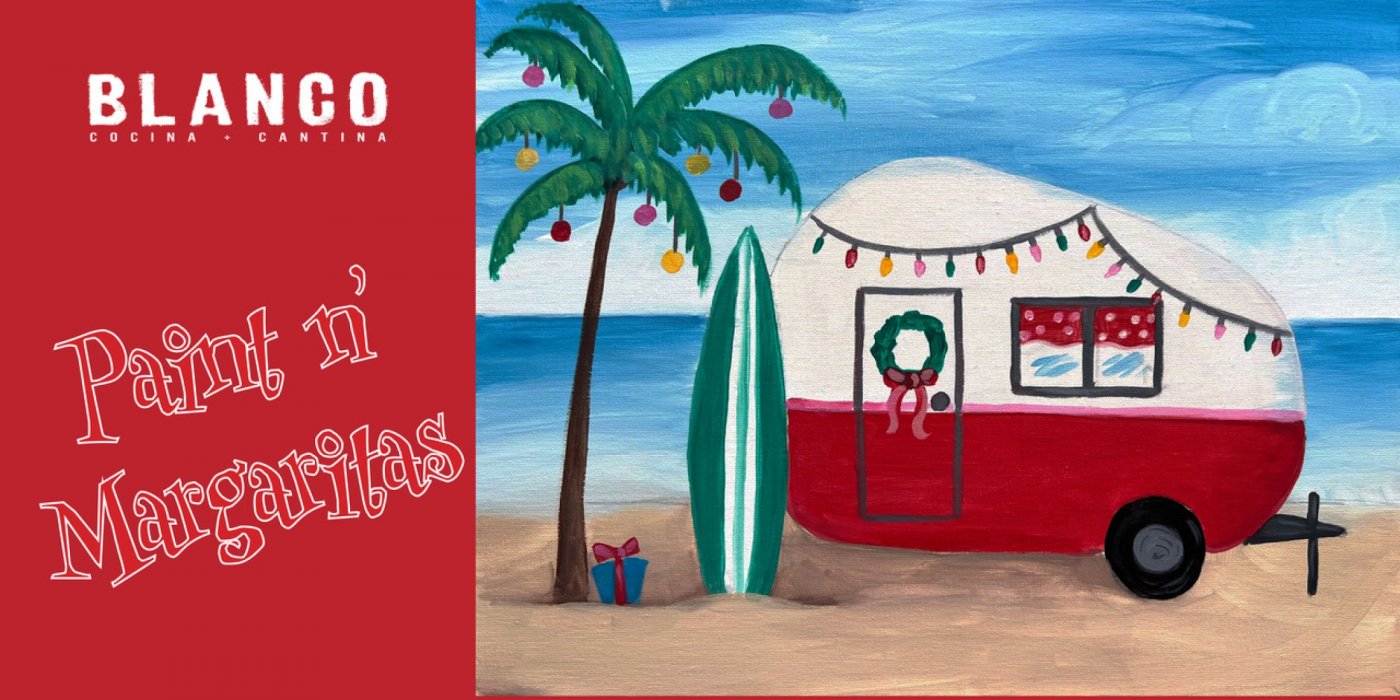 Christmas at the Beach \u2013 Paint and Sip \u2013 San Diego