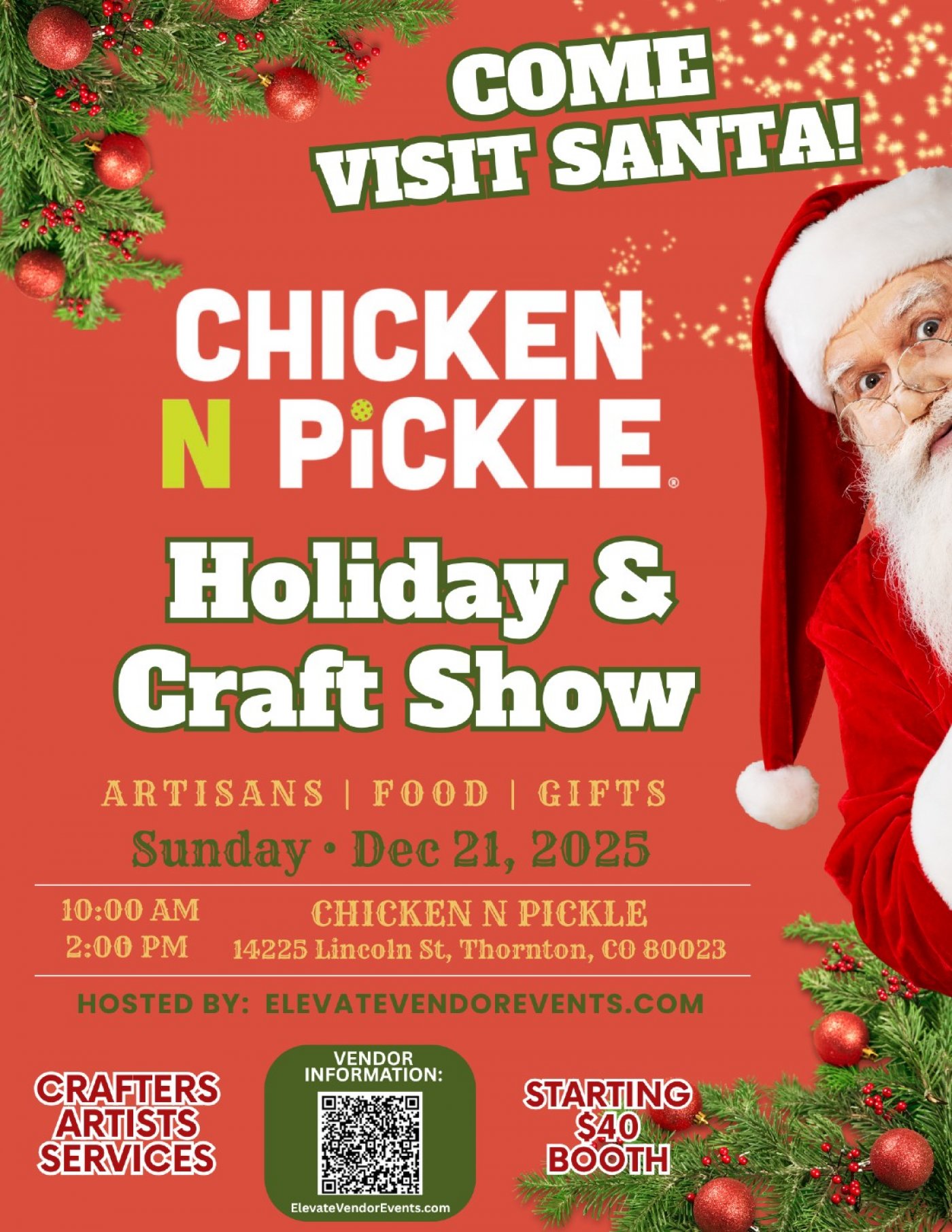 Chicken N Pickle  Holiday & Craft Show