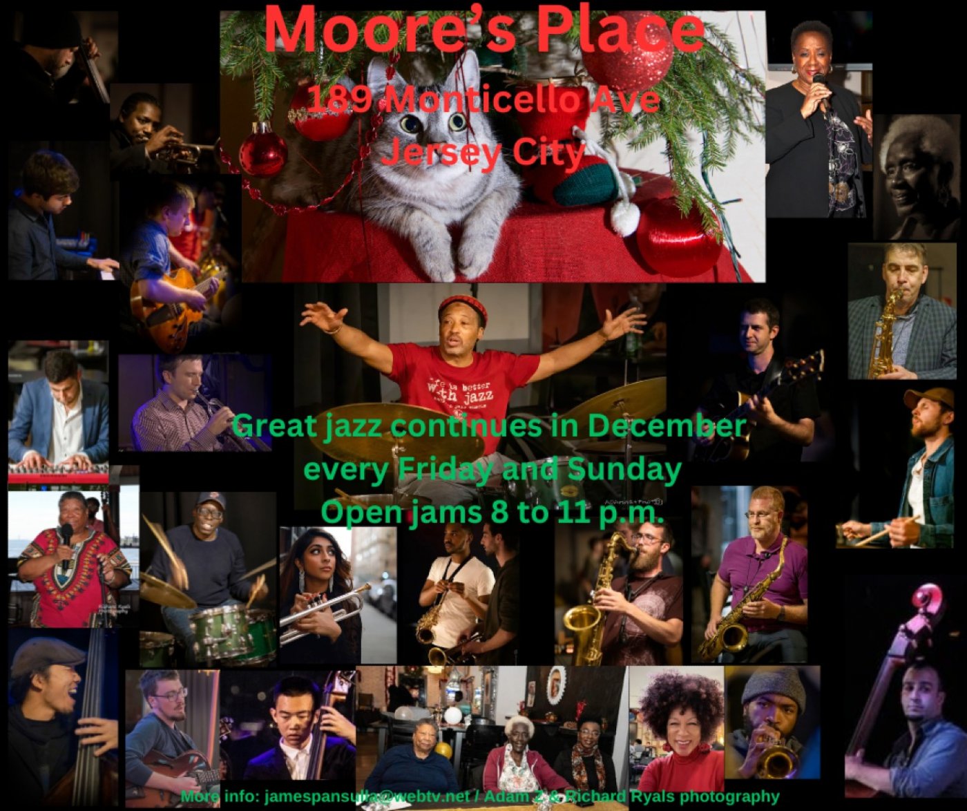 Winard Harper Jazz Jam session Fri & Sun eves at Moore's Lounge