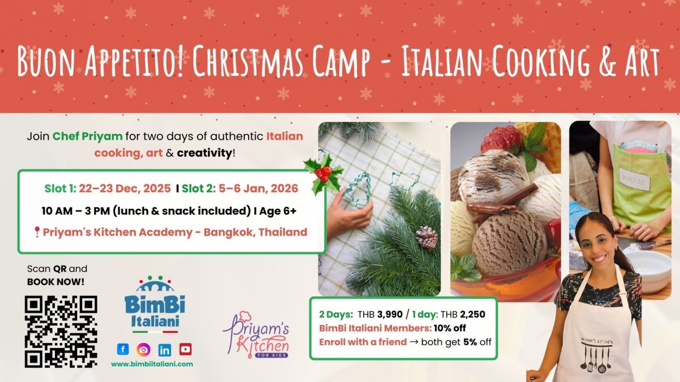 \ud83c\udf84\u2728 Buon Appetito! Christmas Camp \u2013 Italian Cooking & Art \u2728\ud83c\udf84