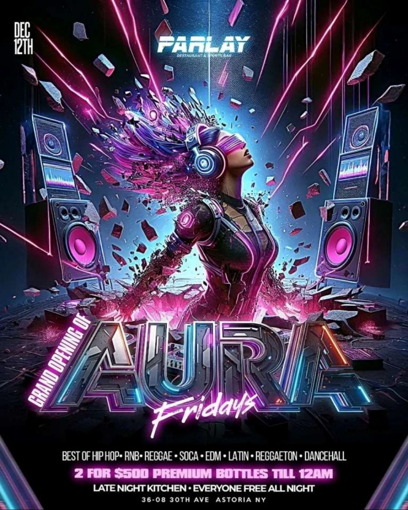 Grand Opening of Aura Fridays \u2013 Astoria\u2019s New Afterwork & Nightlife Party