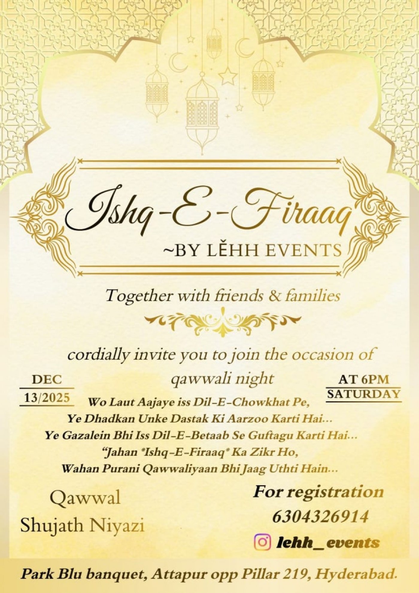 Qawwali Night Ishq E Firaaq