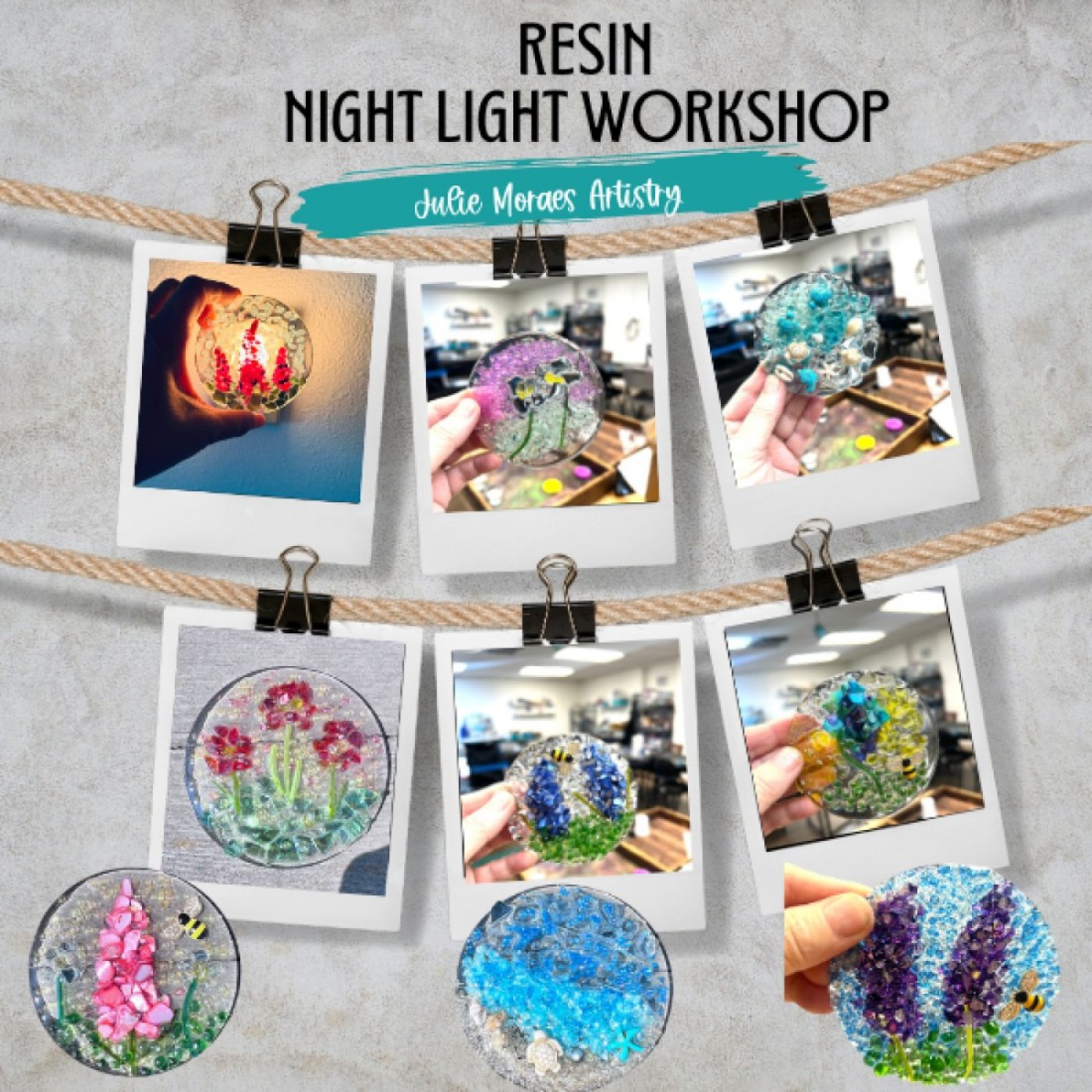 Resin Night Light Workshop *ADVANCED RESERVATION REQUIRED