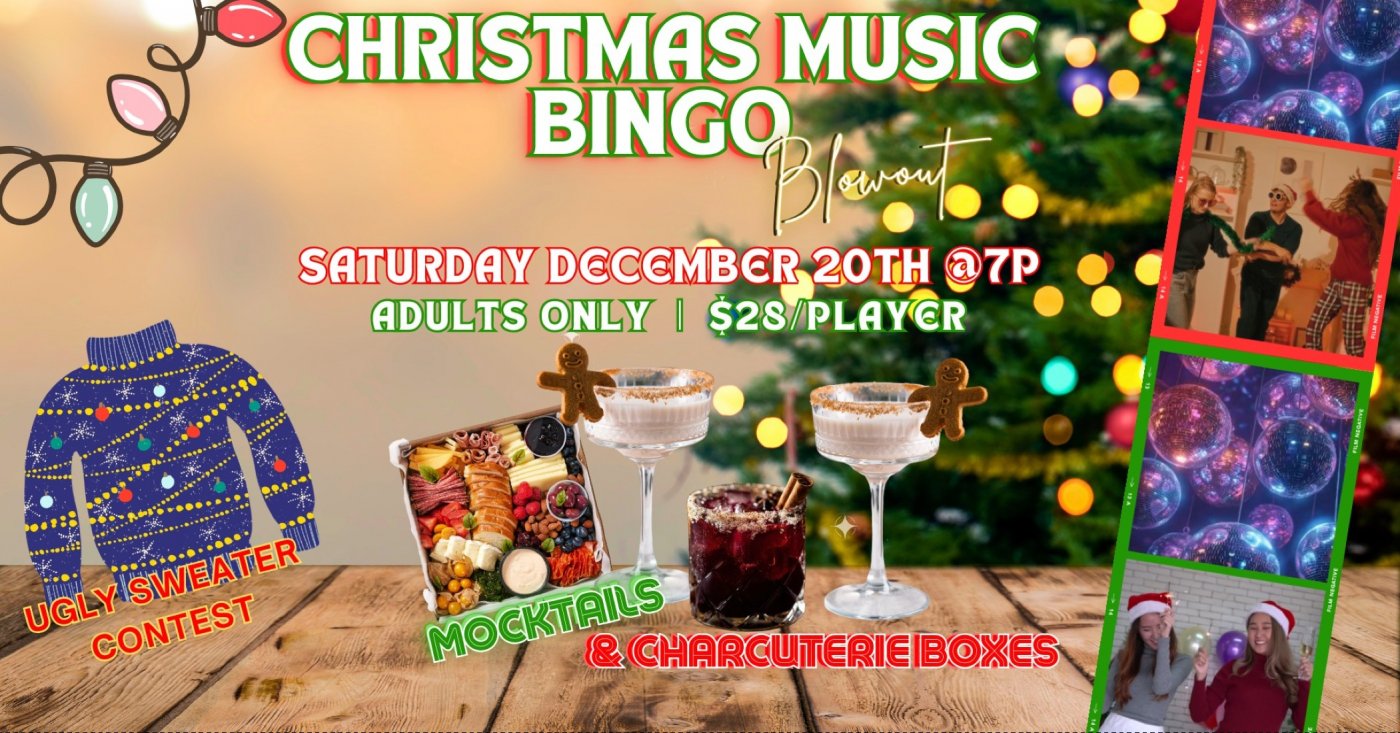 CHRISTMAS MUSIC BINGO BLOWOUT