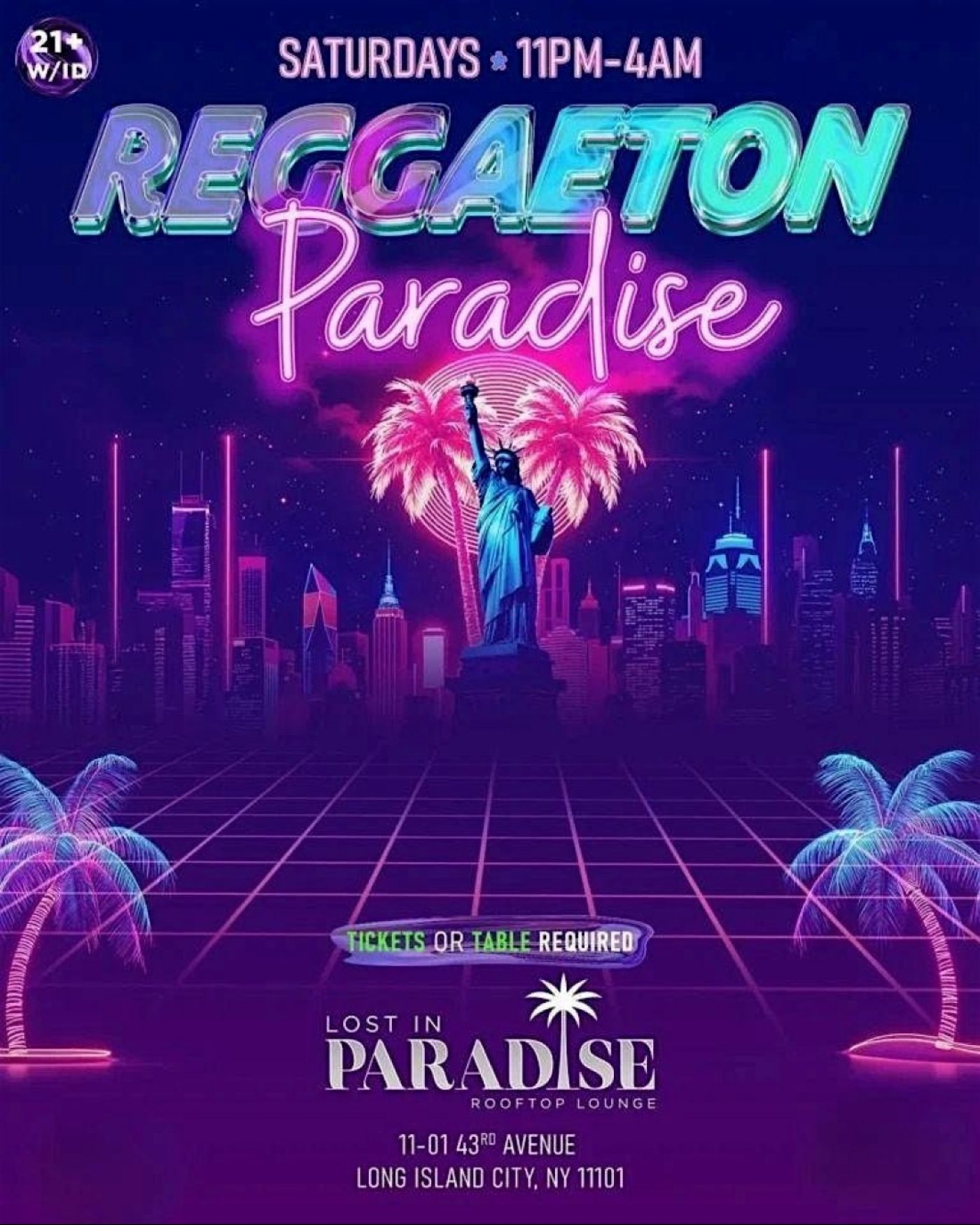 Reggaeton Paradise Rooftop Party \u2013 Lost in Paradise, Saturday, Dec 13th
