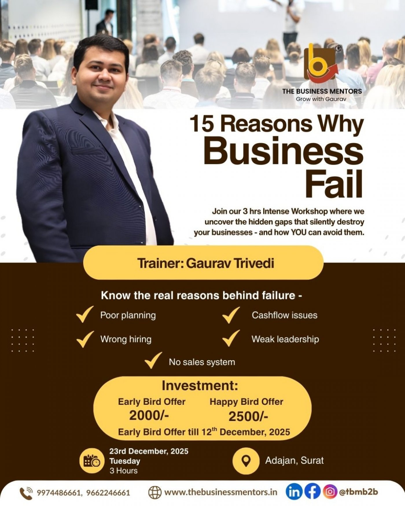 15 Reasons Why Business Fail