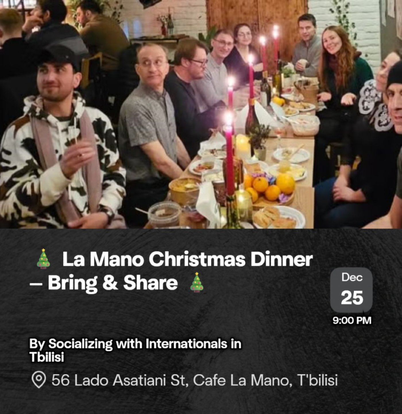 \ud83c\udf84 La Mano Christmas Dinner \u2014 Bring & Share \ud83c\udf84