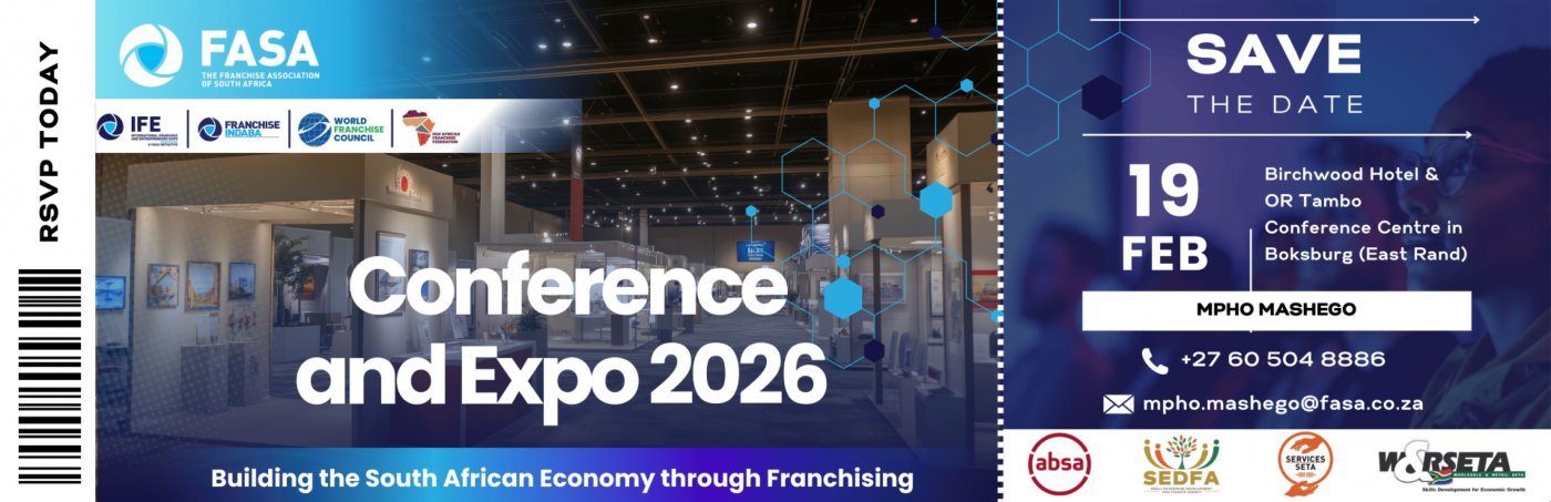 FASA Annual Conference 2026: Building the South African Economy through Franchising