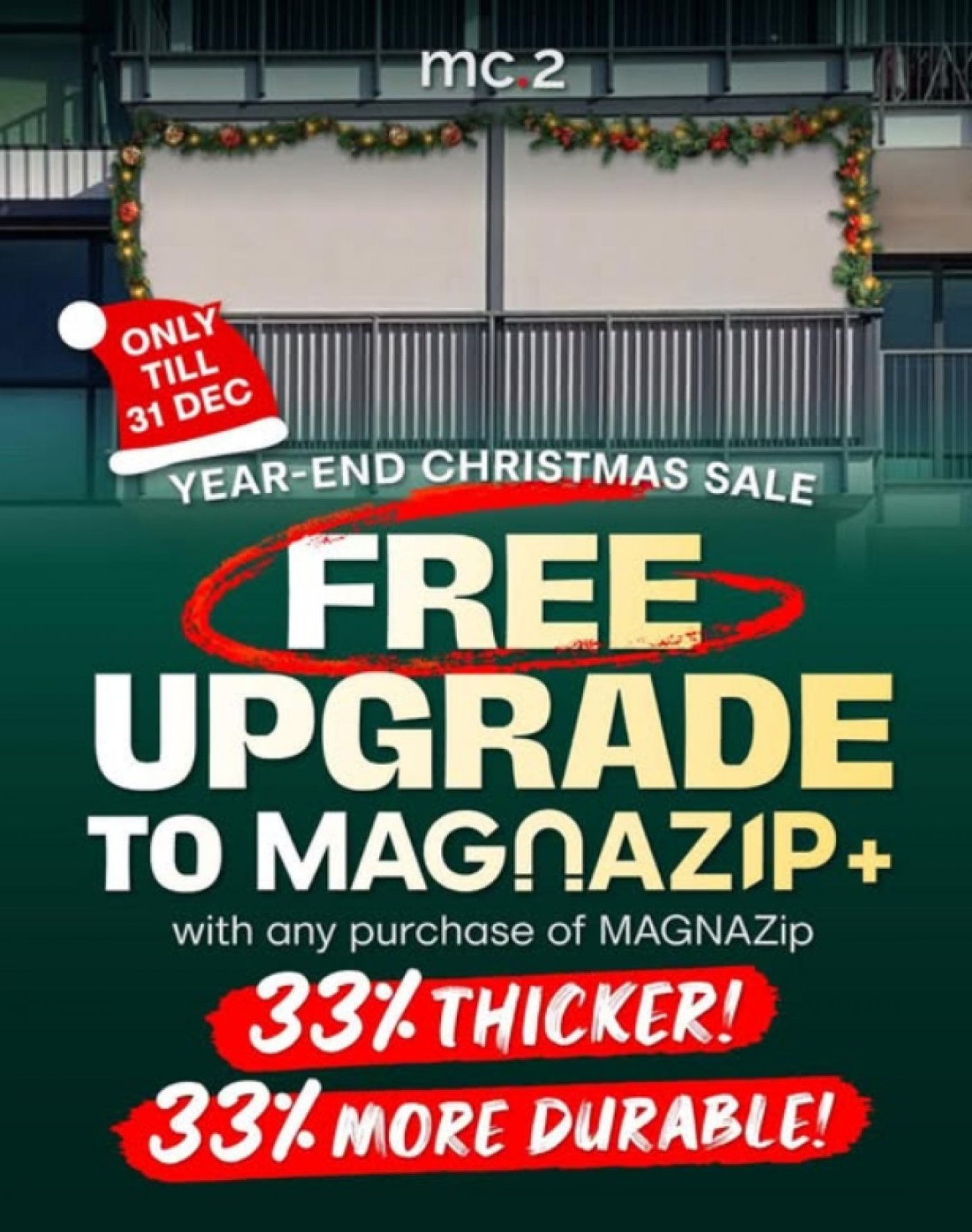 mc.2 celebrates Christmas with Free Upgrade to MAGNAZip+ with any Purchase of MAGNAZip