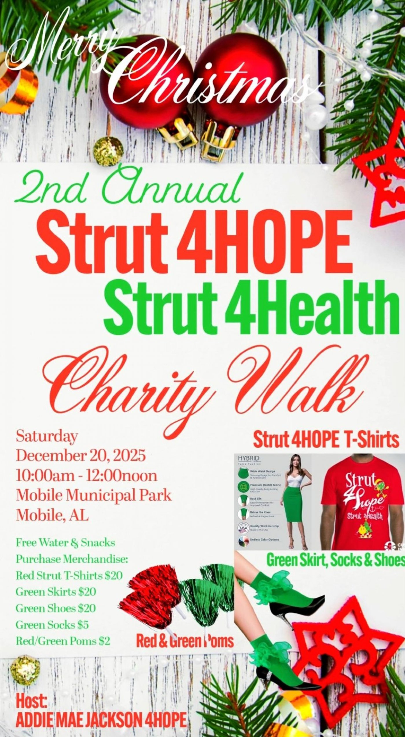 STRUT 4HOPE - STRUT 4HEALTH Christmas Charity Walk