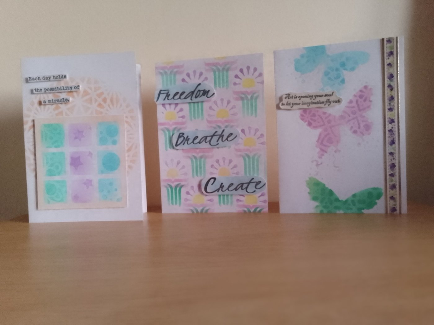 Layering stencils Card Making Workshop